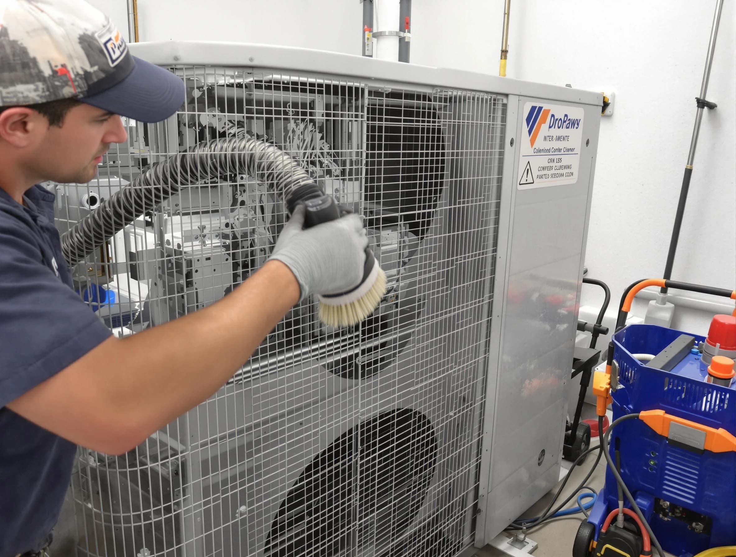 Broomfield Air Duct Cleaning specialist performing precision AC coil cleaning for improved system performance in Broomfield