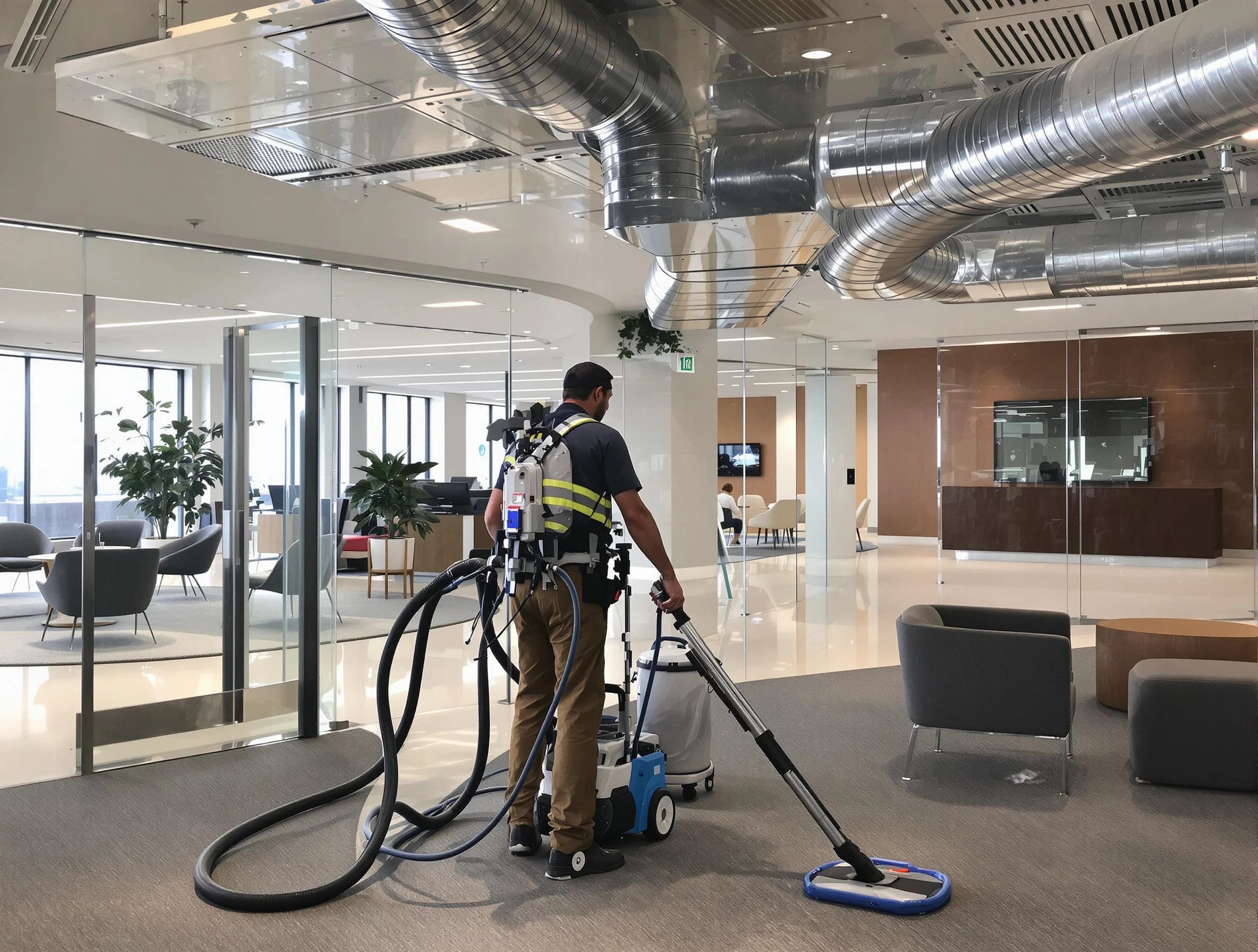 Commercial duct cleaning service by Broomfield Air Duct Cleaning in Broomfield