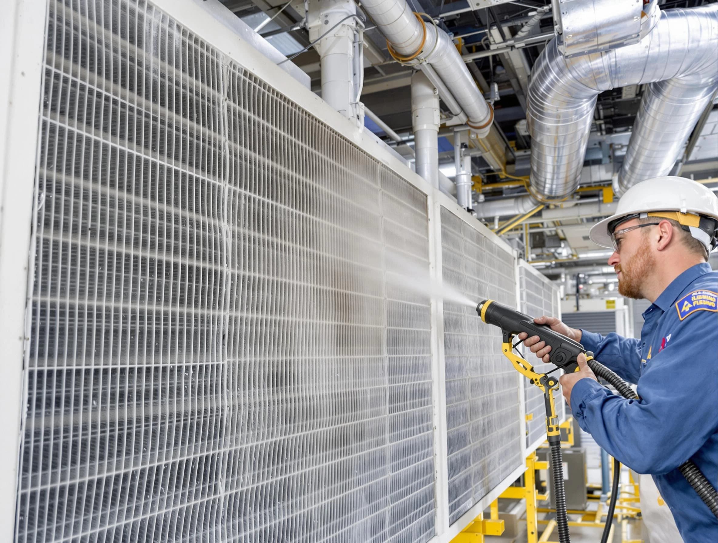 Professional commercial coil cleaning by Broomfield Air Duct Cleaning in Broomfield