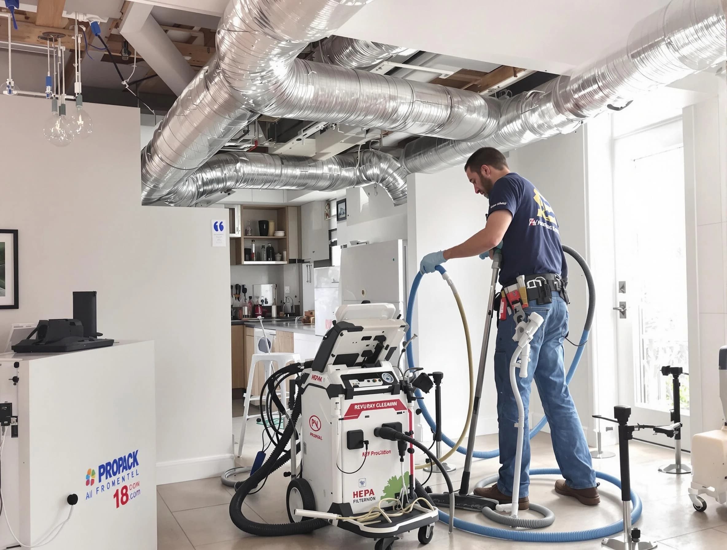 Broomfield Air Duct Cleaning technician performing advanced pure duct cleaning with specialized equipment in Broomfield