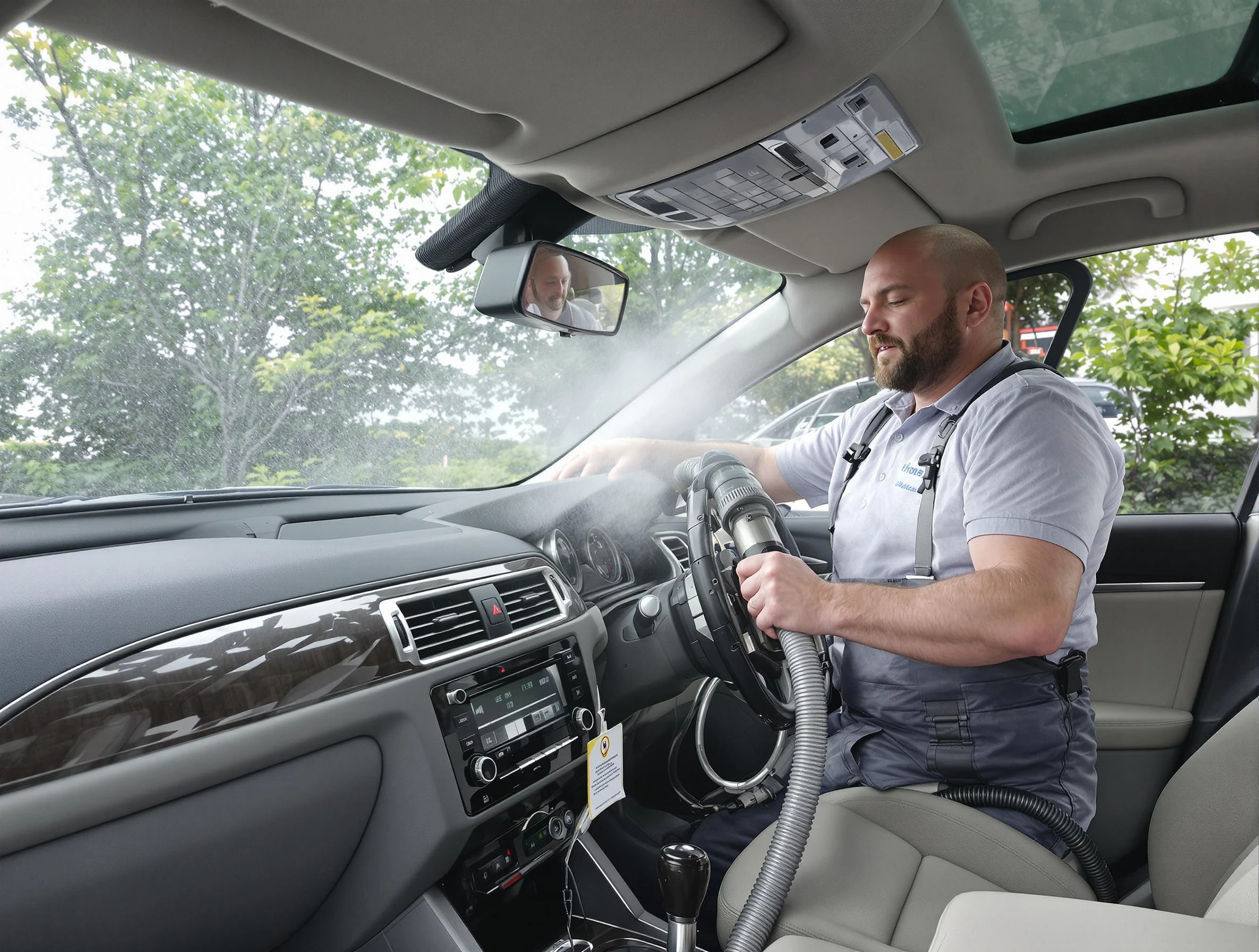 Broomfield Air Duct Cleaning specialist performing professional car duct cleaning in Broomfield