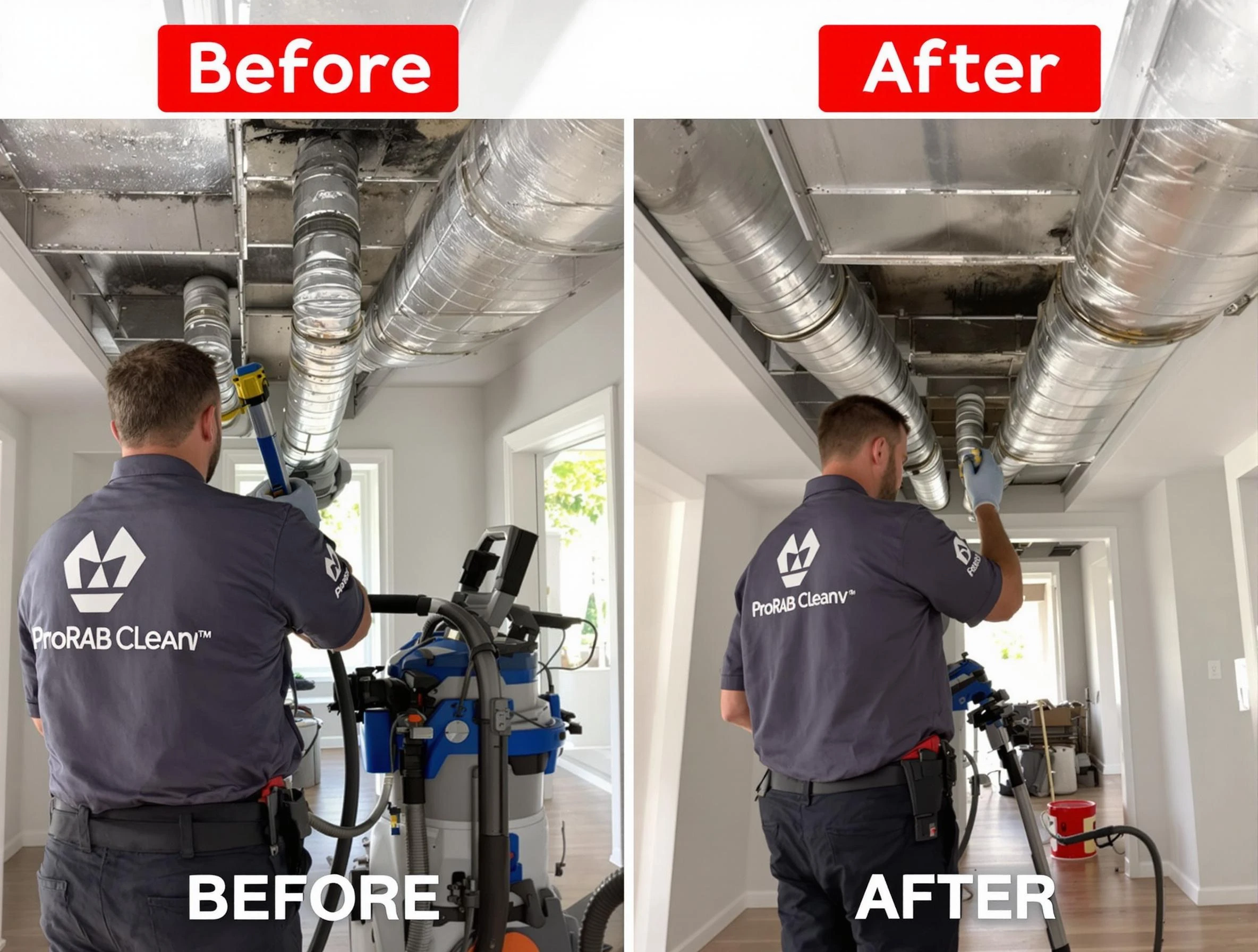 Broomfield Air Duct Cleaning expert performing thorough residential duct cleaning in a Broomfield home